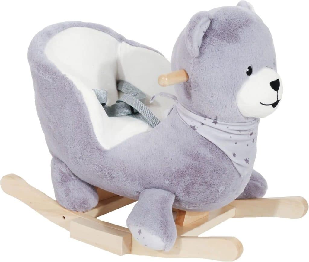 Test : peluche "ours" à bascule Trois Kilos Sept pour bébé, ergonomicité et sécurité assurées