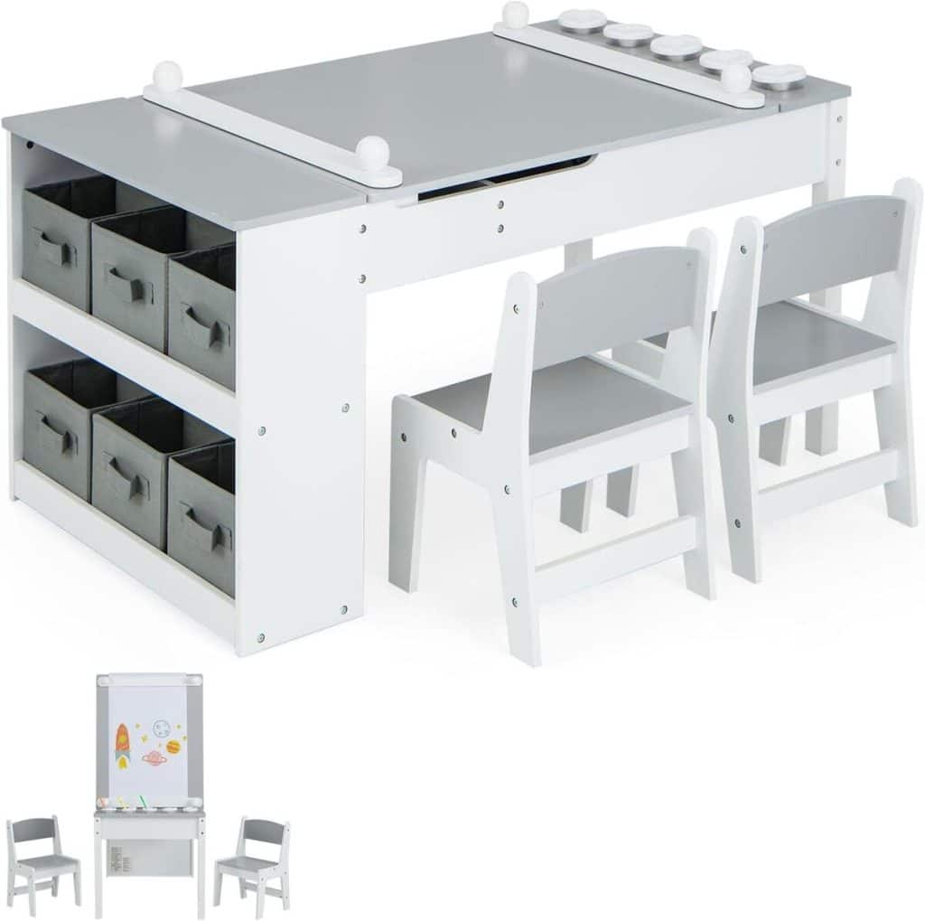 Test de la table enfant LIFEZEAL 3 en 1 avec chaises et rangement