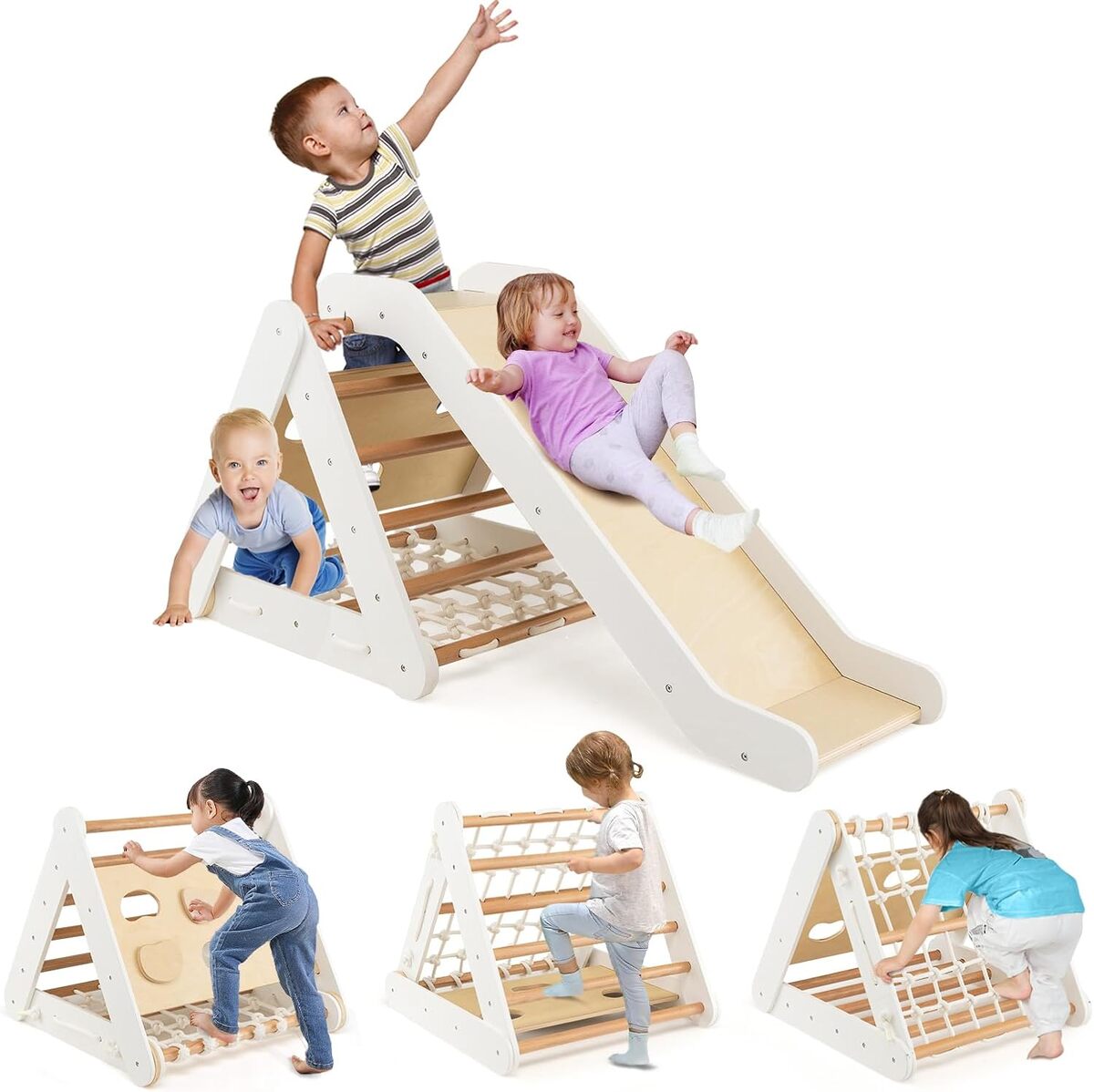 Test : triangle montessori 4 en 1 DREAMADE, l'aventure à l'intérieur