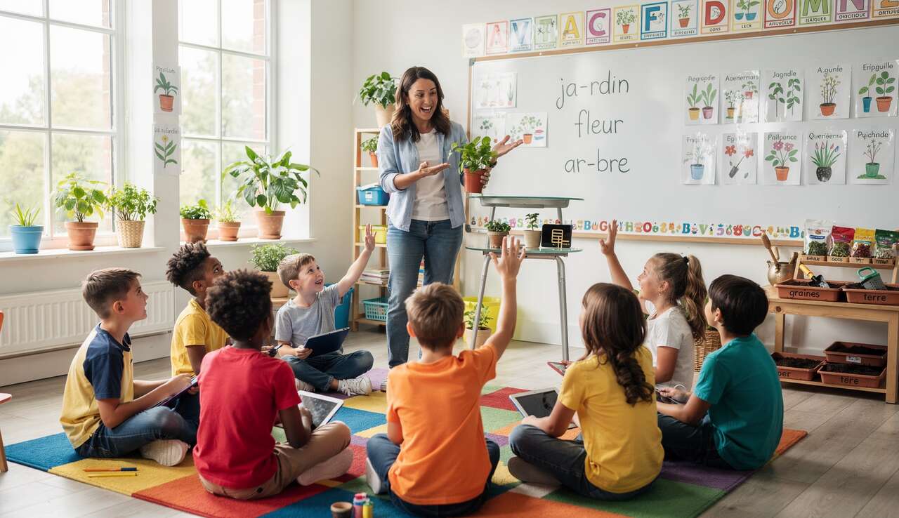Jeu de la jardinière : travailler les syllabes d'attaque en classe