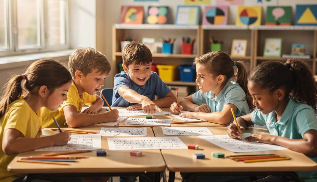 Correspondance entre lettres capitales et cursives pour les élèves