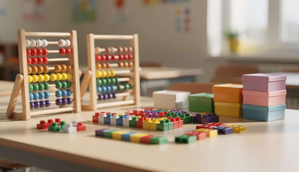 Matériel de numération et rangement pour la classe