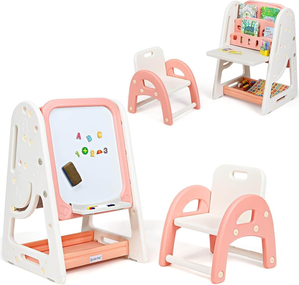Test : bibliothèque enfant Lifezeal multifonction avec chevalet 3 en 1