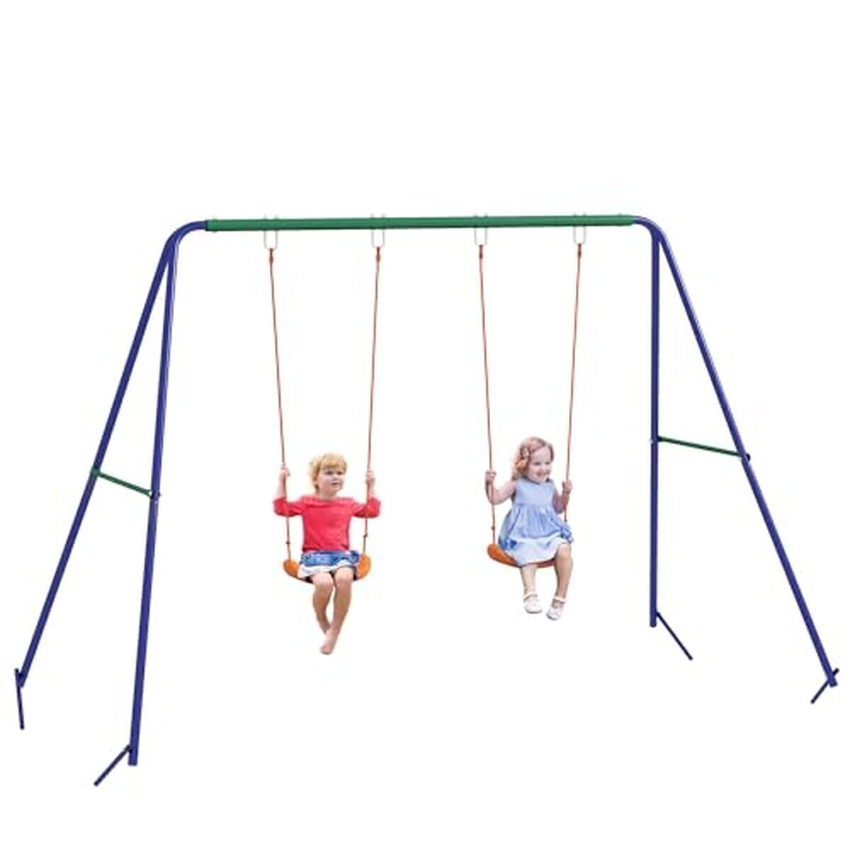 Test de la balançoire Outsunny 90 kg multicolore pour enfants