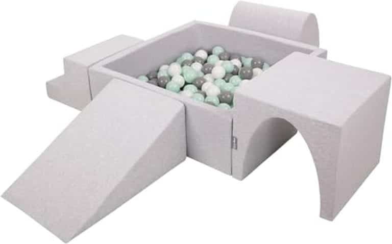 Aire De Jeux En Mousse Avec Rond Piscine à Balles Pour Enfants Gris Clair Perle Gris Transparent Rose Poudre Piscine 200 Balles Pente 31529 Aire De Jeux En Mousse Avec Rond Piscine à Balles Pour Enfants Gris Clair Perle Gris Transparent Rose Poudre Piscine 200 Balles Pente 31529