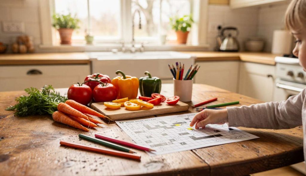 Mots croisés sur les légumes pour enfants : amusez-vous en apprenant