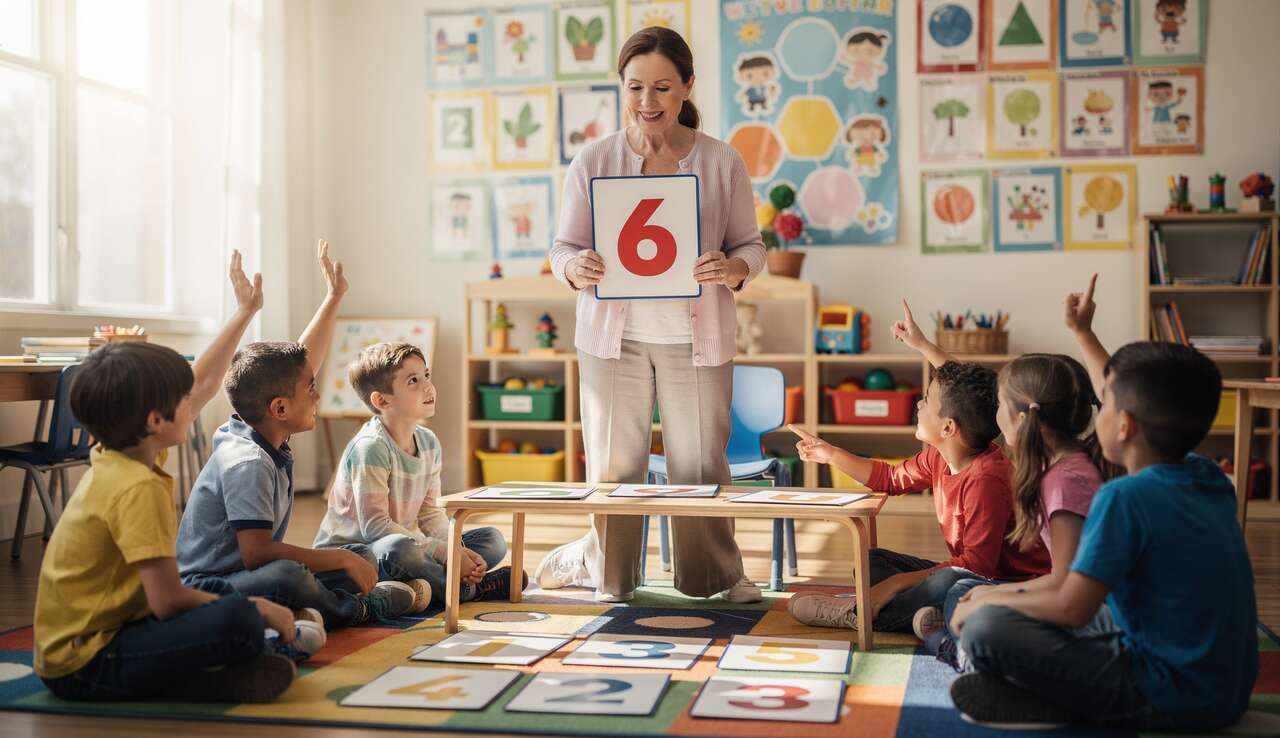 Grandes Cartes de Nombres : outil Pédagogique pour Enfants