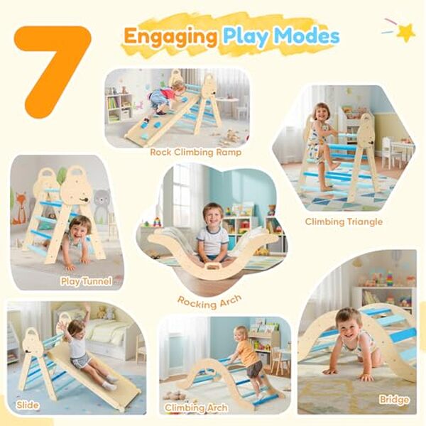 Explorez notre test complet du parcours motricité bébé 7 en 1 en bois antidérapant : sécurité, polyvalence et amusement garantis pour les petits explorateurs