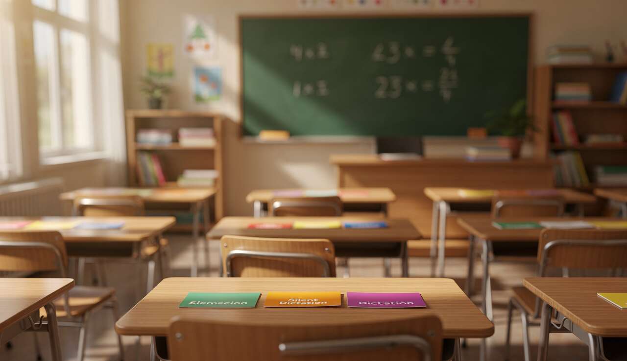 Mat&eacute;riel n&eacute;cessaire pour les dict&eacute;es muettes