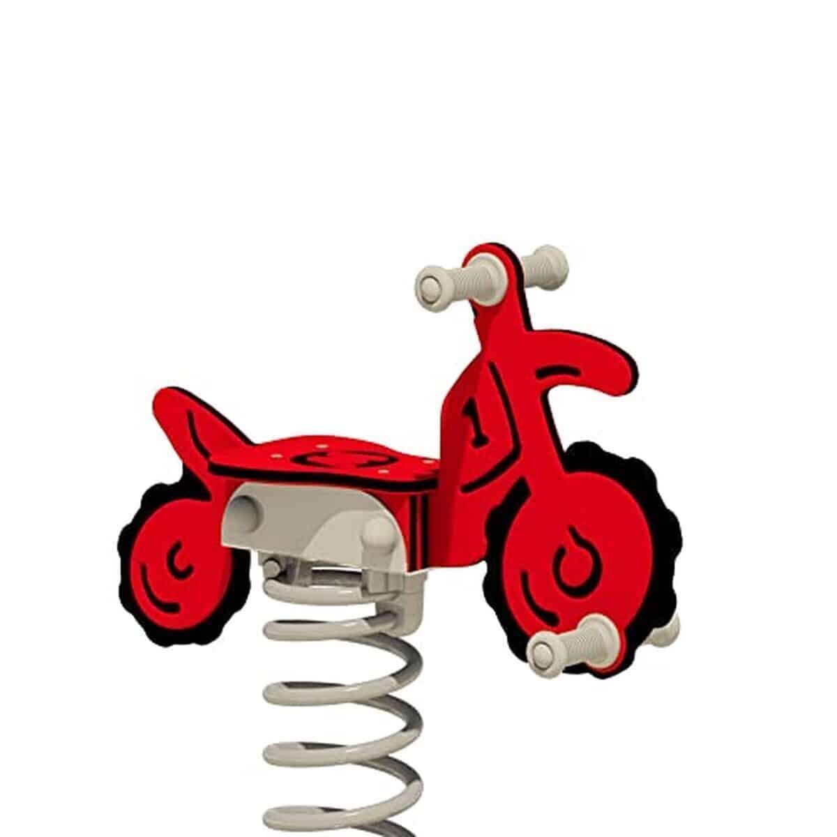 Test de la bascule à ressort rouge Wickey Pro pour aires de jeux