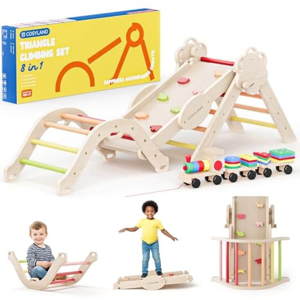 Test du triangle d'escalade 8-en-1 cosyland pour enfants