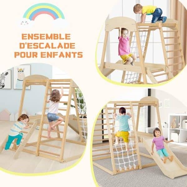 Découvrez notre test complet de l'aire de jeux escalade Goplus 6 en 1 pour enfants : caractéristiques, avantages et conseils d'utilisation pour le plaisir et la sécurité de vos petits aventuriers.