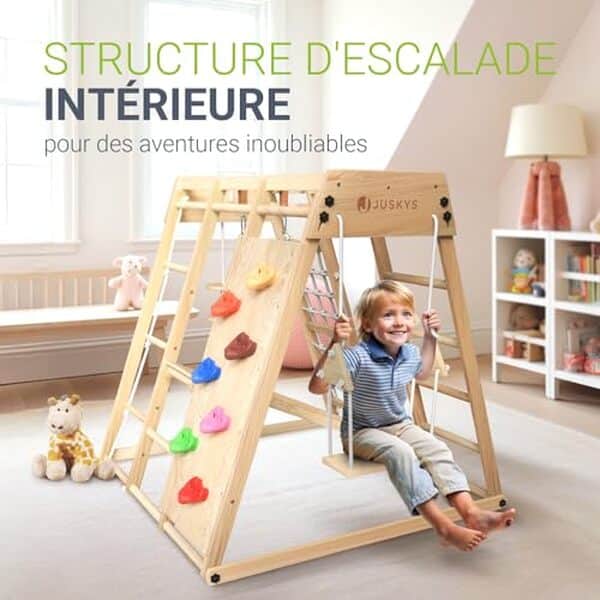 Découvrez notre avis complet sur l'aire de jeux Juskys Maxi. Avec son toboggan et mur d'escalade, elle promet des heures de jeu et de plaisir en toute sécurité pour vos enfants. Ideal pour le jardin  !