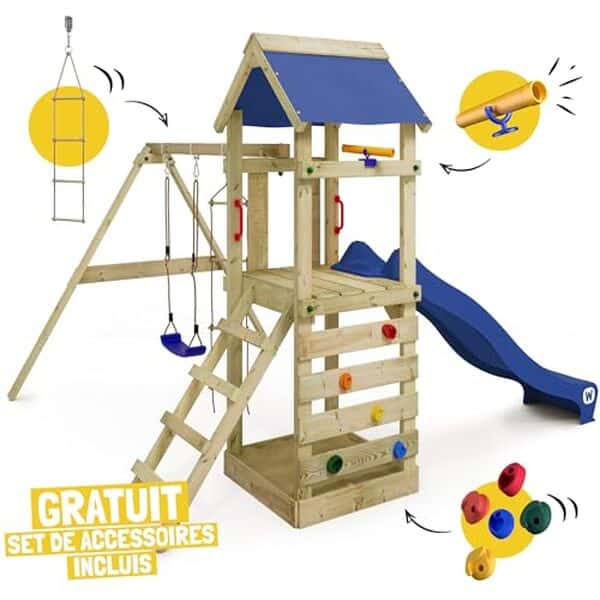 Découvrez notre test du portique WICKEY FreeFlyer, une aire de jeux innovante et sécurisée. Parfait pour le divertissement complet de vos enfants en plein air.