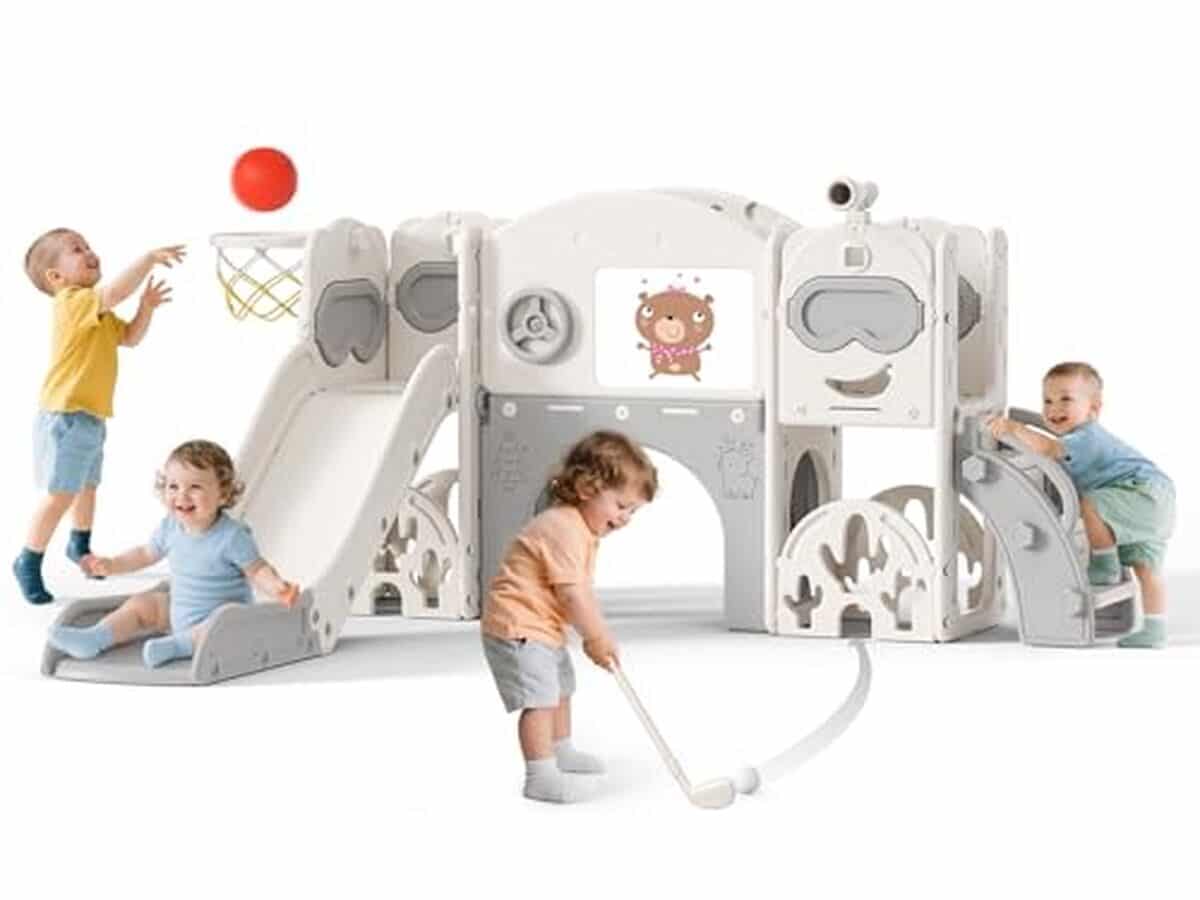 Essai : toboggan Krovtoy 7 en 1 pour enfants