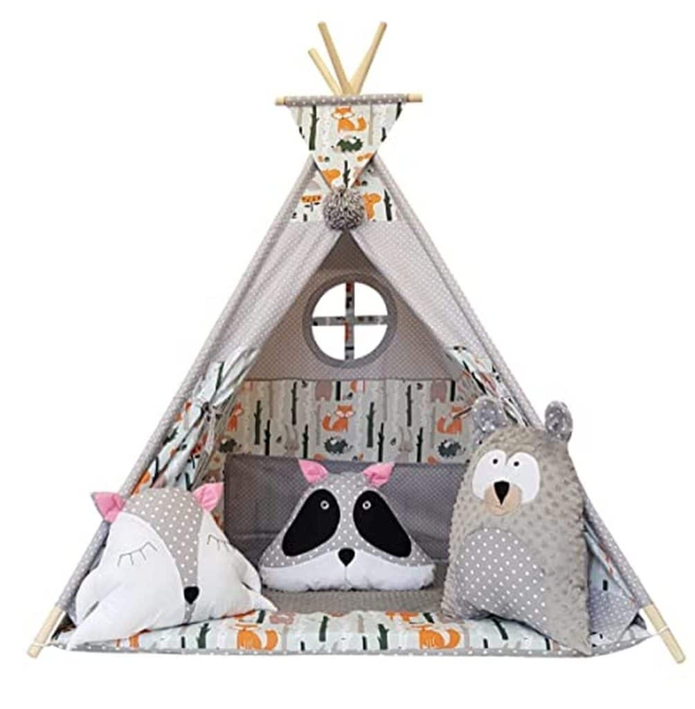 Test de la tente Izabell® Teepee pour enfants : intérieur et extérieur