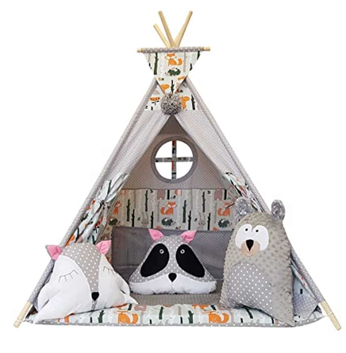 Test de la tente Izabell® Teepee pour enfants : intérieur et extérieur